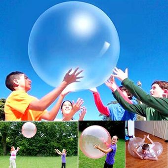 Inflable TPR burbuja Globo de juguete bola del ejercicio al aire libre para los niños juegan 