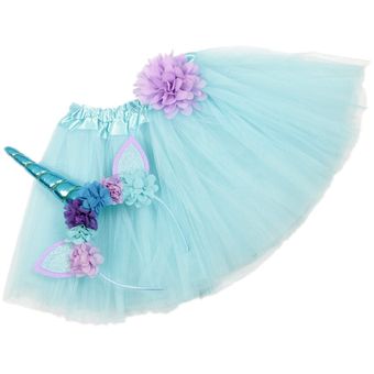Vestido De Ballet Unicornio Cabeza De Bebé Con Anillo Para Y 