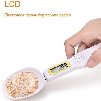 Digital de cuchara de cocina Escala electrónica con pantalla LCD para la medición de la Alimentación 