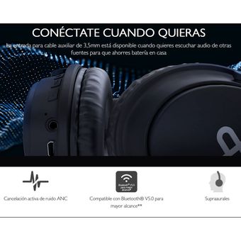 Auriculares Cancelación de Ruido Activa Oasis KNH-050BK - Klip