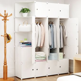 Closet Modular (20 cubos) - Blanco 45x175x140 cm | Linio Chile