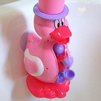 Pato rosa del juguete del baño del recién nacido Azud aguas de baño juguetes para los niños Diversión de Bathtime 