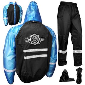 Poncho Impermeable de doble capa para hombre y mujer, chaqueta Impermeable  para montar en el exterior, ropa de lluvia, traje de pantalón - AliExpress