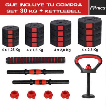 COMBO MANCUERNAS AJUSTABLES - 30KG - Bruutal Fitness