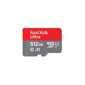 MEMORIA SANDISK 512GB MICRO SDXC ULTRA 150MB/S CLASE 10 C/AD...