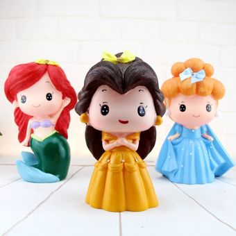 caja de vinilo para dinero para niños #4 r Hucha de princesas de dibujos animados 