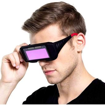 Lente de soldadura de atenuación automática solar auto soldadura proteger ojos gafas 