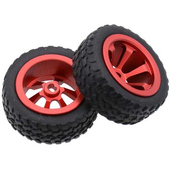 caucho para WLtoys 128 RC 8 piezas de neumáticos y ruedas de metal 