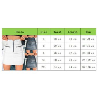 Faldas de piel sintética para mujer faldas elegantes de cintura alt 