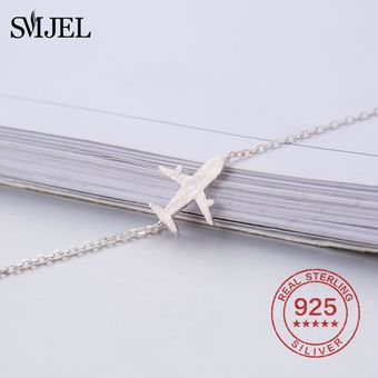 Smjel Real 925 Brazalete De Avión De Plata Esterlina Pulsera 
