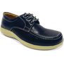 Zapato Colegial Cuero para niño y niña Marca L&B 950 Azul