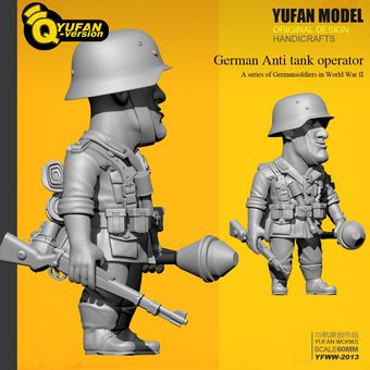 60 mm de Yufan Model 132 Kits de figuras Versión Q Soldado de resina 