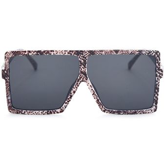 Retro Gradientemujer Retro gafas de sol cuadradas grandes Sra 
