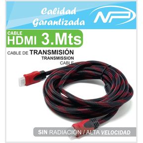 GENERICO Cable Hdmi Ultra Hd 4k 5 Metros Reforzado Alta Velocidad