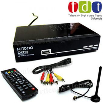Decodificador tdt dvb fullhd krono+control+antena KRONO