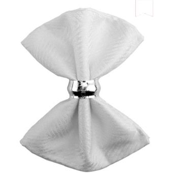 1PC poliéster 46cm mantel cuadrado servilletas para boda decoración de cumpleaños de servilleta de tela bordado 