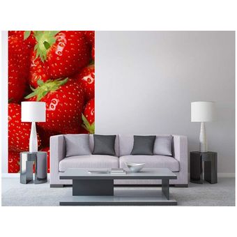 Multicolor Fotomural de Fresas 150 x 250 cm 