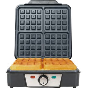 Wafflera Belga Premium 4 Rebanadas Acero MasterChef