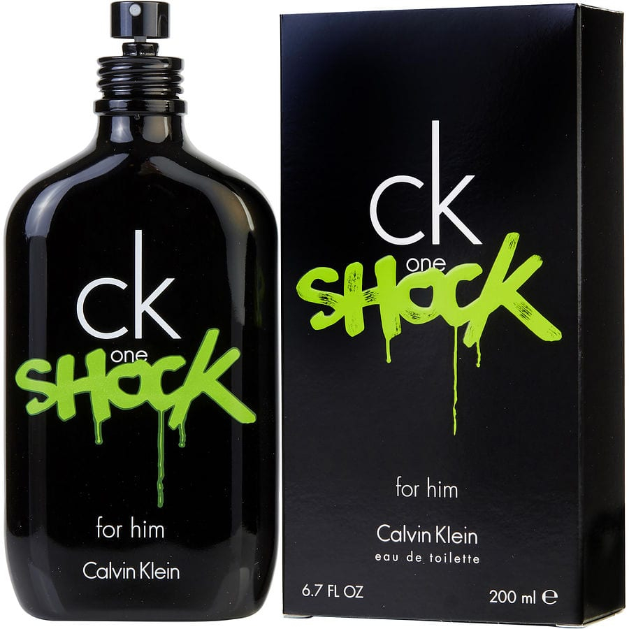 Fragancia para Caballero Ck One Shock de Calvin Klein Edt 200 ml