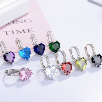 Bague Ringen Real 100% 925 Pendientes Femeninos De Plata Con 