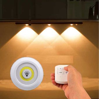 SOAIY 3 PCS Luces LED Adhesiva de Pilas,Luz LED Bajo Armario,Luces LED  Redondas Pulsador con Mando a Distancia,Luz Nocturna Regulable para Cocina  Mueble,Blanco Cálido/Blanco Neutro/Blanco Frío : : Iluminación