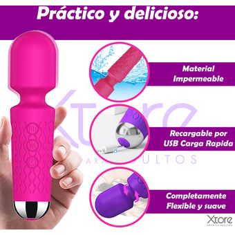  Potente juguete vibrador para mujer, masajeador personal para  vibradores de clítoris (morado) : Salud y Hogar