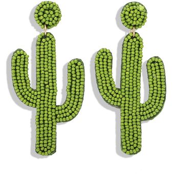 Miwens Lindas Cuentas De Cactus Gotas Pendientes De Las Y A 