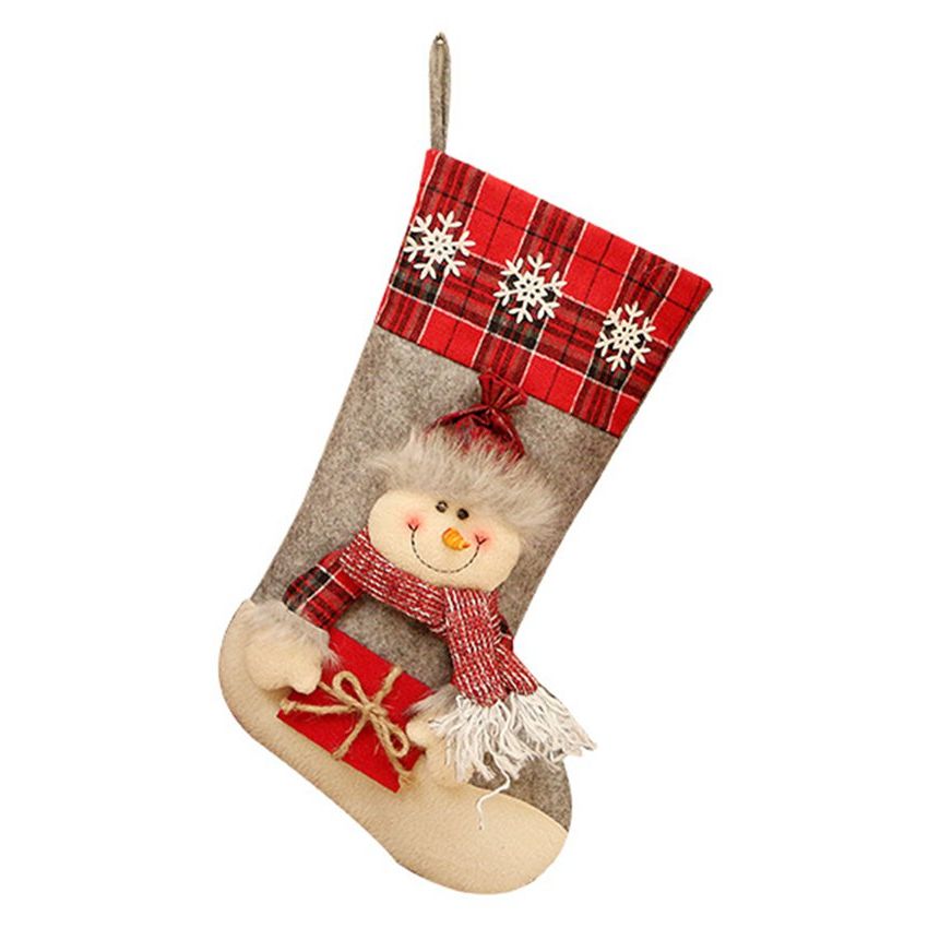 Calcetines de Navidad Decoraciones de Navidad Adornos Adornos Colgante Bolsa de caramelo para niño