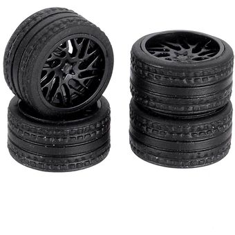 Serie D Neumáticos de coche a escala 1:64 Modelo de neumático con estante Mini ruedas de coche Modelo de juguete 