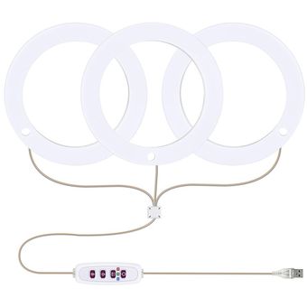 3 Angel Anillos LED Cultivar Lámpara DC5V USB Phytolamp Spectrum Full Spectrum Lámpara 