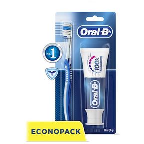 Cepillo Dental Oral-B  + Menta Refrescante Pasta Dental Con Flúor 66 ml  1 Kit