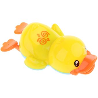 2 piezas Wind Up Swimming Yellow Duck Kids Bathing Time Toy Aprendizaj 
