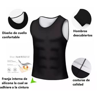  Camiseta Térmica Hombre - Fajas Reductoras Colombianas Para  Hombre, Negro - : Ropa, Zapatos y Joyería