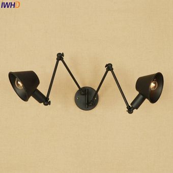accesorios 2 cabezales lámpara Lampen-luz de brazo largo oscilante 