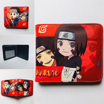 Cartera corta Peripheral Anime Naruto de piel sintética carteras de estudiantes para hombre ta SAI 