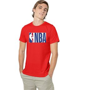 Camiseta Roja Hombre NBA Logo ADN