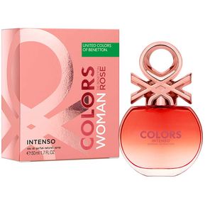 Benetton Colors Rose Woman Intenso  EDP For Women 50 mL