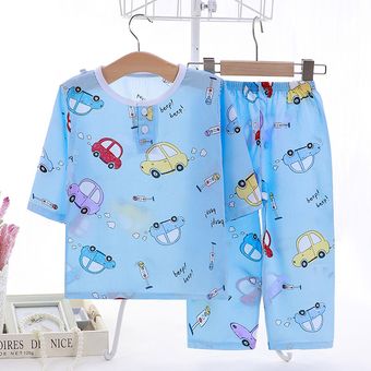 Pijama De TIK TOK para Niñas Vestido De Noche Estampado para Niños Pjs