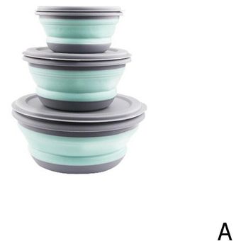 Juego De 3 Unidades De Ensaladeras Plegables Portatiles De Silicona Con Tapa Fiambrera Cubo Cocina Picnic Servicio De Mesa Para Escuela A Linio Peru Ge5hl18qiszlpe