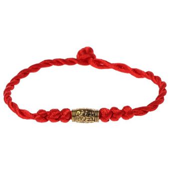 Tema tradicional de afortunado rojo pulsera amuleto de la secuencia - oro | México - GE598FA16ENJYLMX