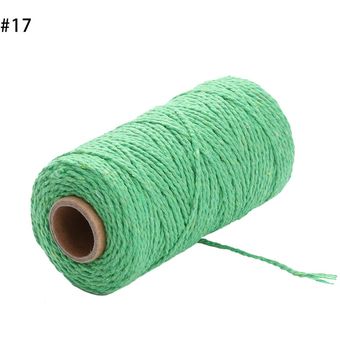 Cuerda de algodón de 2 capas para decoración del hogar cordón de 2 