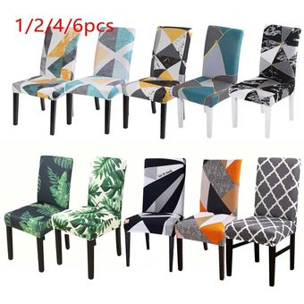 Cubierta elástica para sillas de comedor,cubierta lavable extraíble con estampado Floral de #G418626A 