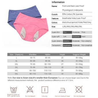 Cxzd Menstrual Ropa Interior A Prueba De Fugas Pantalones De 