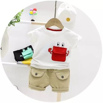 Conjuntos de ropa informal para bebes y niños de verano. 
