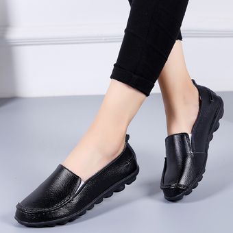 Zapatos planos mujer casual cómodos-negro 