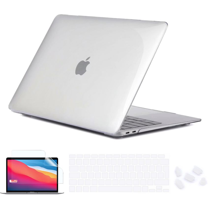 Estuche SDH para MacBook Air 2020 de 13 pulgadas MacBook Air A2337 M1 A2179 A1932 cordón plateado metálico 3 computadora portátil y cubierta para teclado con tecnología de estampado en caliente 