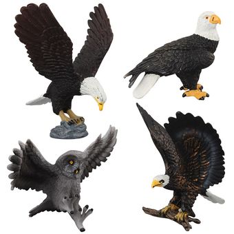 Nuevo Modelo de simulación de Animales de plástico águila calva escarabajo HON 