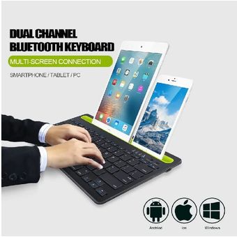 Teclado Inalambrico Bluetooth Doble Canal Dos Dispositivos RK908