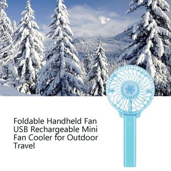 Plegable Ventilador de mano recargable USB mini ventilador de refrigeración para el recorrido 