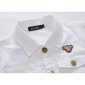 Nuevo chaleco de mezclilla con bolsillos de algodón ajustado Jean Chaleco de diseño de moda ca HON 